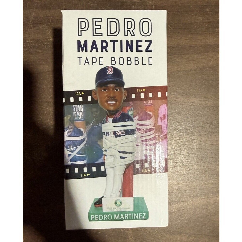 Pedro Martinez Tape Bobble Head Boston Red Sox Limited Edition BDA Sports NEW